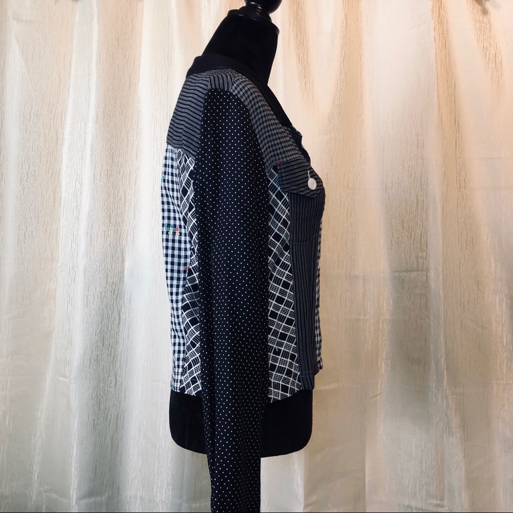 Multi Pattern Button Down Shirt - Picture 3 of 4